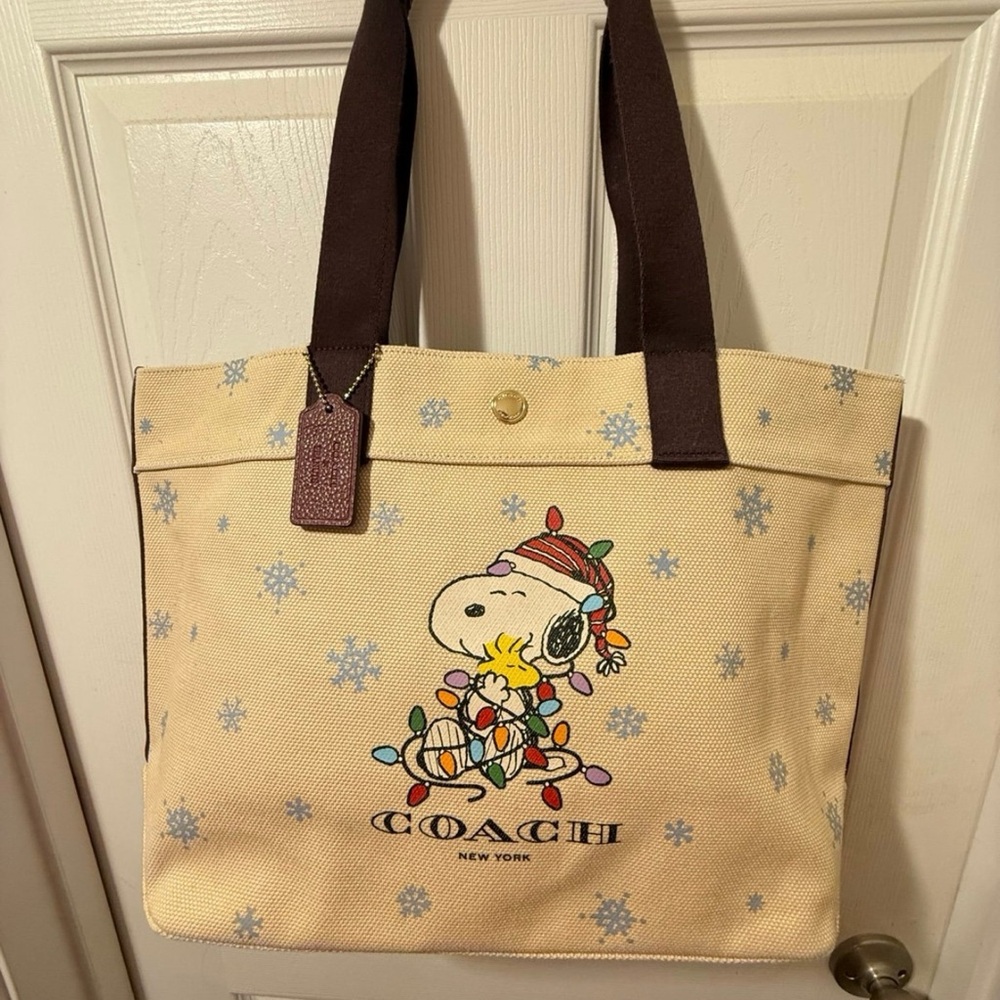 Coach x Peanuts Canvas Tote